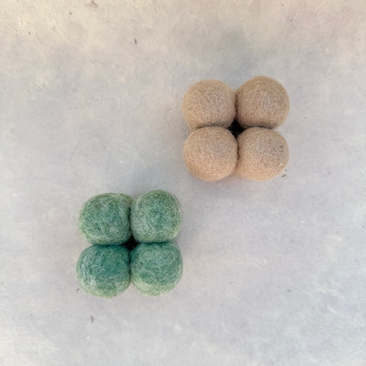 Felt Cube Puzzle – Natural Wool Cat Enrichment Toy