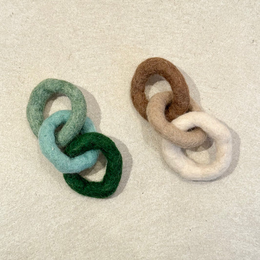 Wool Felt Rings Cat Toy