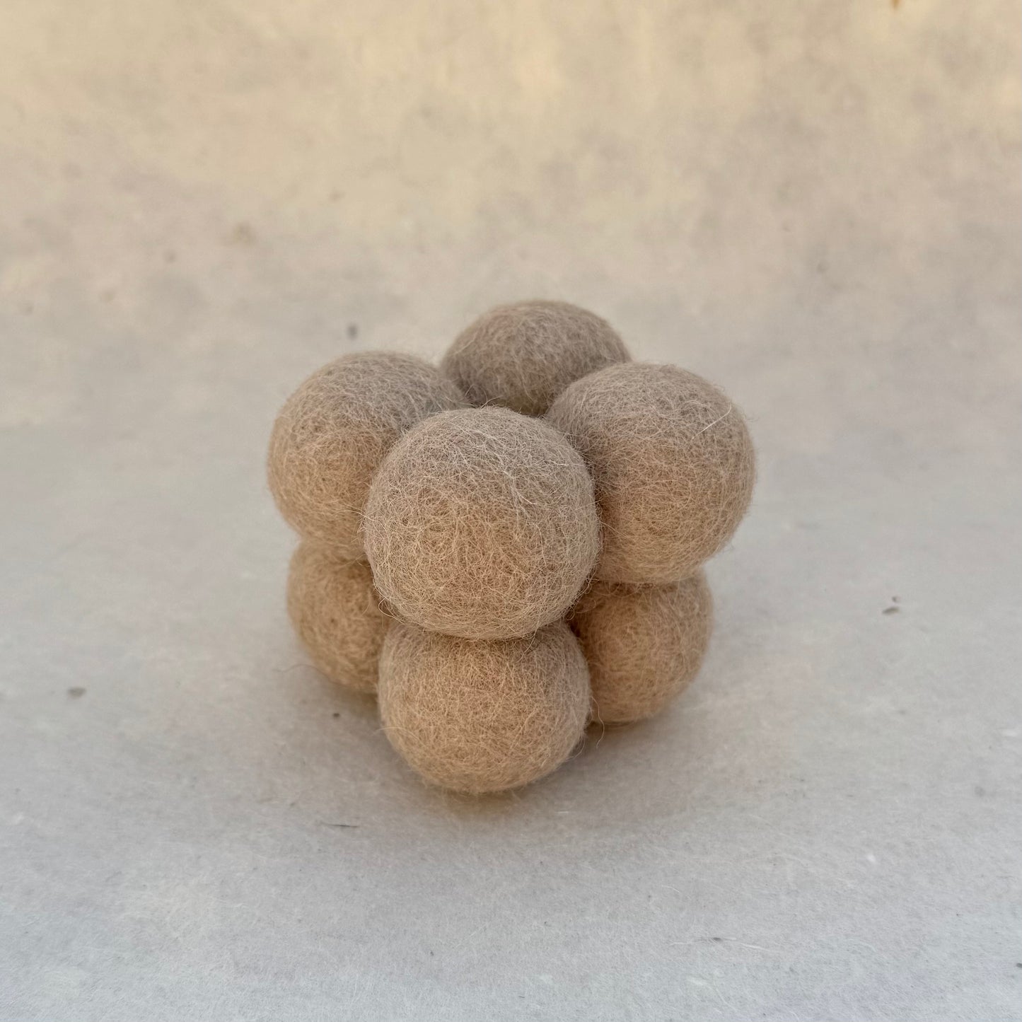 Felt Cube Puzzle – Natural Wool Cat Enrichment Toy