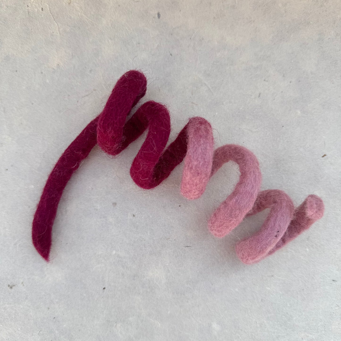 Felt Spiral Cat Toy – Handmade Wool Chaser Toy