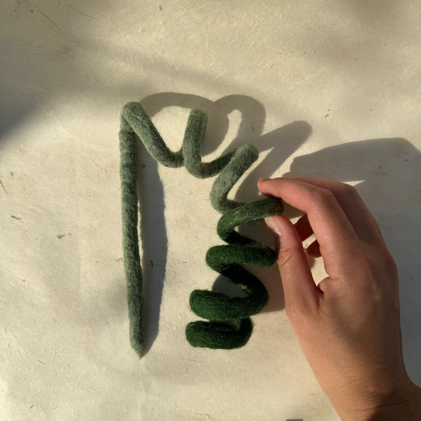 Felt Spiral Cat Toy – Handmade Wool Chaser Toy