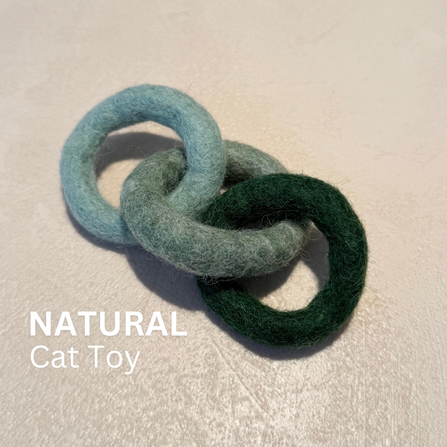 Wool Felt Rings Cat Toy