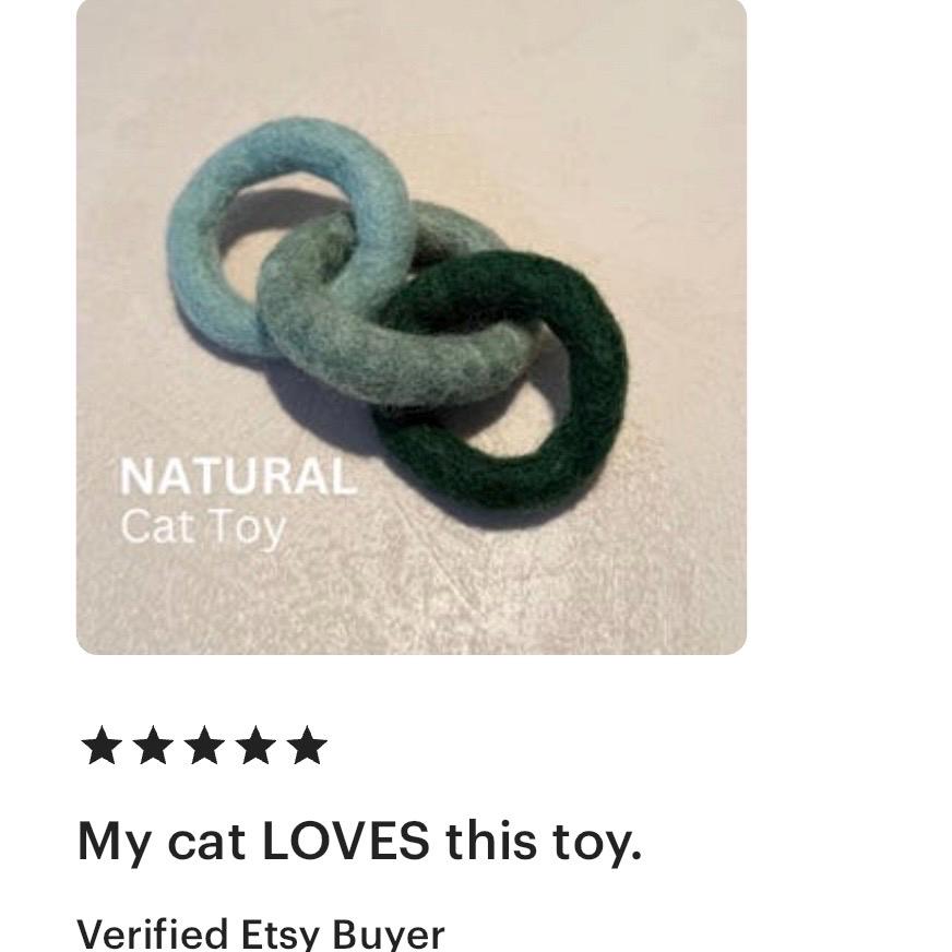 Wool Felt Rings Cat Toy