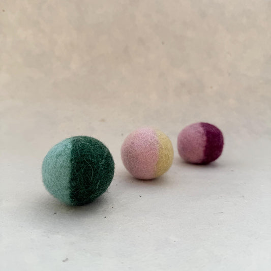 Large Catnip-Infused Felt Ball Set
