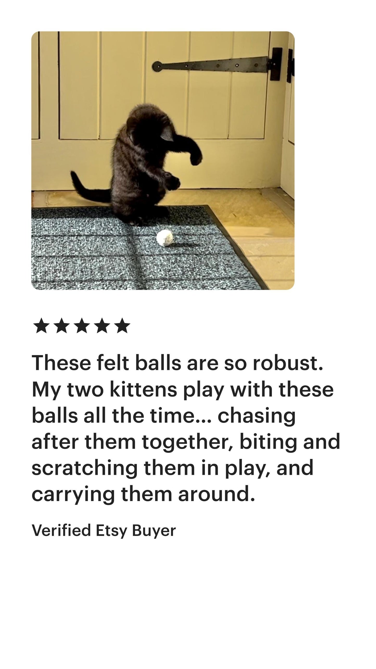 Catnip-Infused Felt Balls - Eco-Friendly Wool Cat Toy