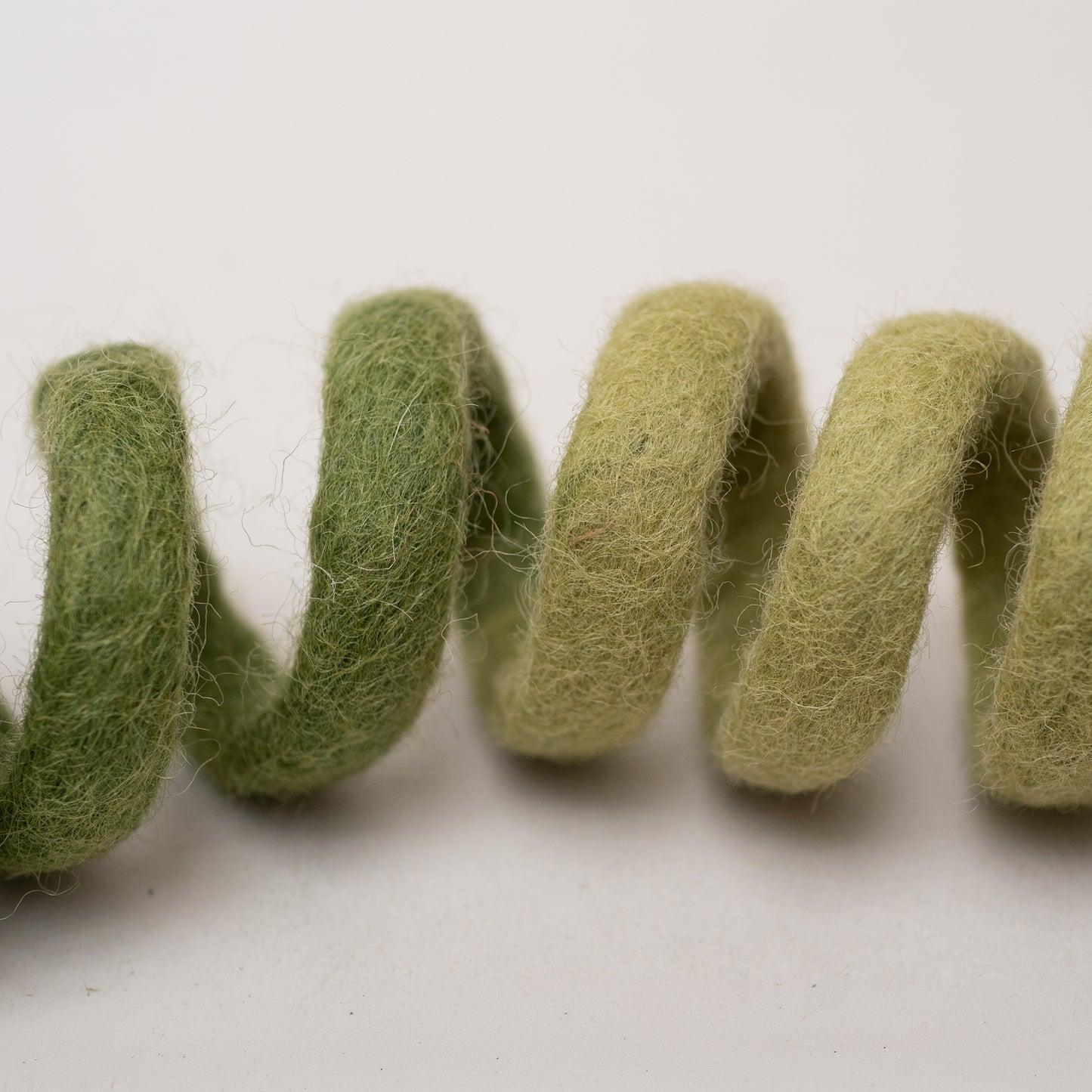Felt Spiral Cat Toy – Handmade Wool Chaser Toy