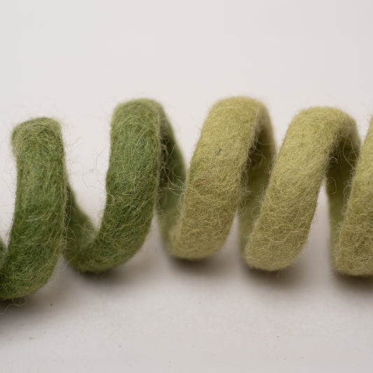 Felt Spiral Cat Toy – Handmade Wool Chaser Toy